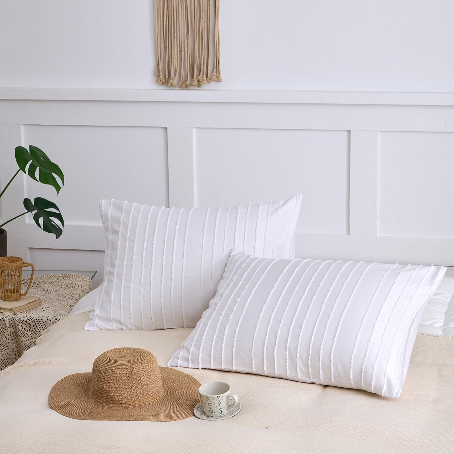 Standard Pillow Shams with Simple Bedding Design