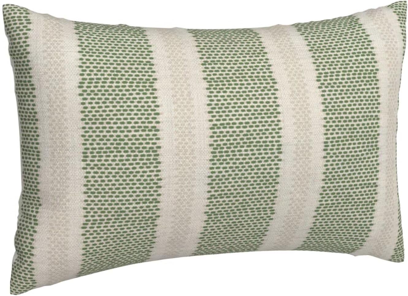 Geometric Outdoor Throw Pillow Covers with Stripe Pattern - Image 2