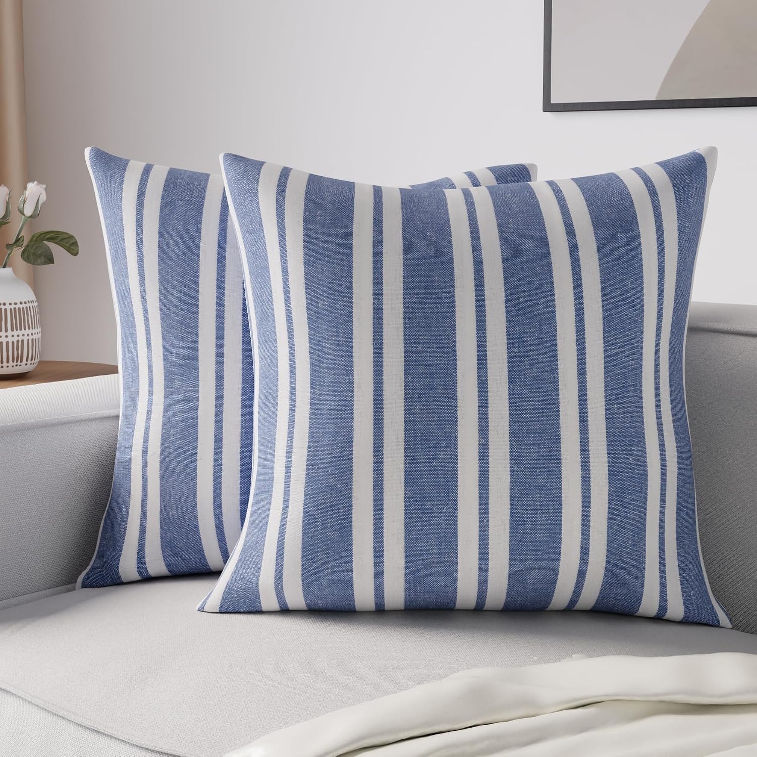 Rustic Throw Pillow Covers with Clean Cushion Design